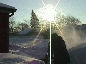 Exterior snow shot